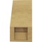 Ekena Millwork 5-inch W x 6-inch D x 10-inch H Olympic Rough Cedar Woodgrain TimberThane Knee Brace, Primed BRCUR05X06X10OLYRCPR - alternate 5